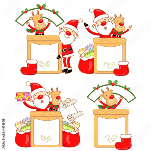 Vector: Rudolph mascot the event activity. Christmas Character Design Se Rudolph mascot the event activity. Christmas Character Design Se