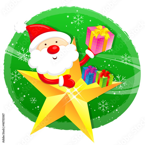 Vector: Santa Claus and Rudolph mascot the event activity. Christmas Cha Santa Claus and Rudolph mascot the event activity. Christmas Cha