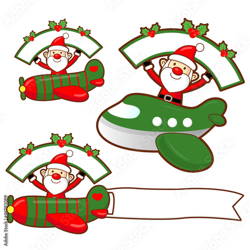 Vector: Santa Claus and Rudolph mascot the event activity. Christmas Cha Santa Claus and Rudolph mascot the event activity. Christmas Cha