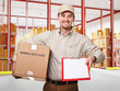 man in warehouse