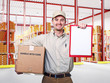 Photo: man in warehouse man in warehouse