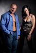 Muscular handsome sexy man with pretty woman