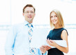 Two young business collegues.
