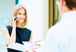Two young business collegues.