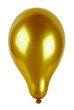 Gold balloon, isolated on white background