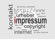 Impressum - Textwolke
