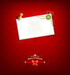 Vector: Merry Christmas paper white card message, vector Merry Christmas paper white card message, vector