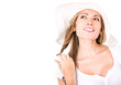 Woman thinking about her summer holidays