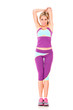 Fitness woman stretching