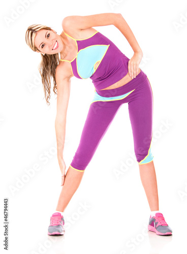 Photo: Gym woman stretching Gym woman stretching