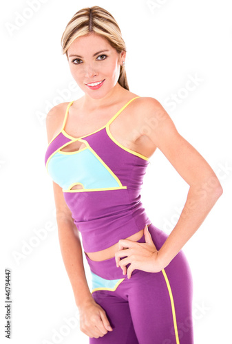 Photo: Beautiful woman in fitness clothes Beautiful woman in fitness clothes