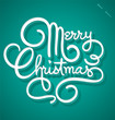 MERRY CHRISTMAS hand lettering (vector)
