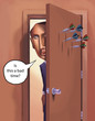Illustration: Is this a bad time to come in Is this a bad time to come in