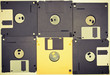 Vintage diskettes background