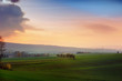Foto: Misty sunset,golden sunbeam shine through the Deister. Misty sunset,golden sunbeam shine through the Deister.