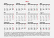 einfacher Kalender 2013 mit Feiertagen, bearbetbar AI-Format