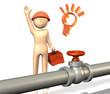 He has a maintenance of the pipeline.