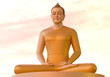 Buddha statues at the temple in Thailand