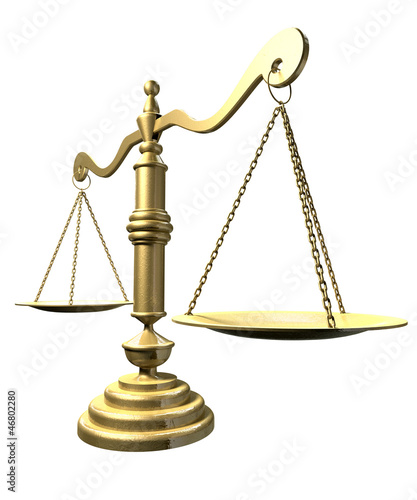 Illustration: Scales Of Justice Perspective Scales Of Justice Perspective