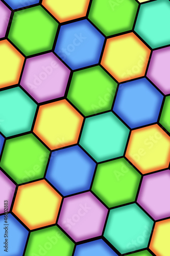 Illustration: Abstract background from hexagons Abstract background from hexagons