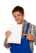Junger Handwerker - Klemptner - Bauarbeiter