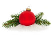 Red Christmas bauble