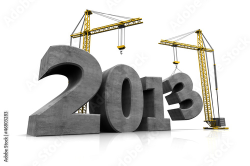 Illustration: Building new year Building new year