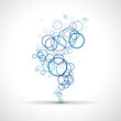 Vector circles background