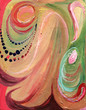 Illustration: Abstract background drawn by oil paints Abstract background drawn by oil paints