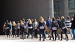 A large group of people.