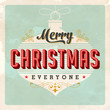 Vintage Christmas Card - Grunge effects can be easily removed.