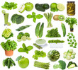 set with green food