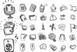 Vector: doodle web icons doodle web icons