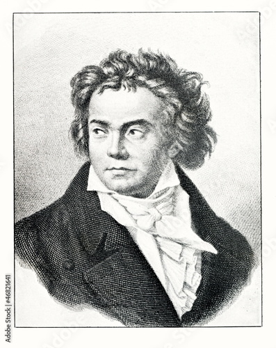 Photo: Portrait of composer Beethoven Portrait of composer Beethoven
