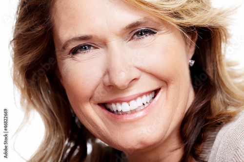 Photo: Happy senior woman. Happy senior woman.