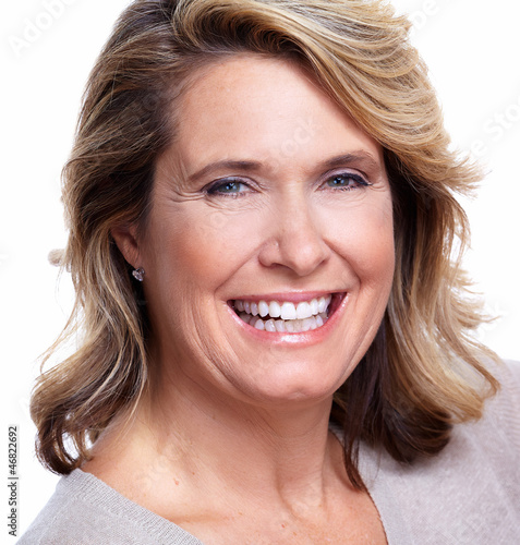 Photo: Happy senior woman. Happy senior woman.