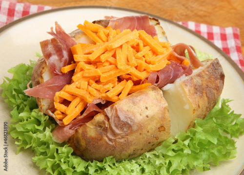 Photo: Jacket Potato with Ham & Cheese Jacket Potato with Ham & Cheese