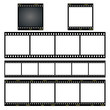 set von verschiedene dia filmstreifen vektor illustration