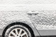 Car covered with snow