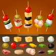 vector canapes
