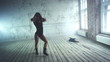 Young woman dancing