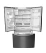 Empty fridge. Isolated