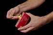 lighting match