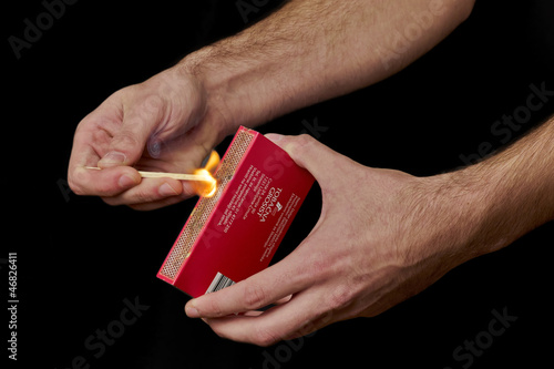 Photo: lighting match lighting match