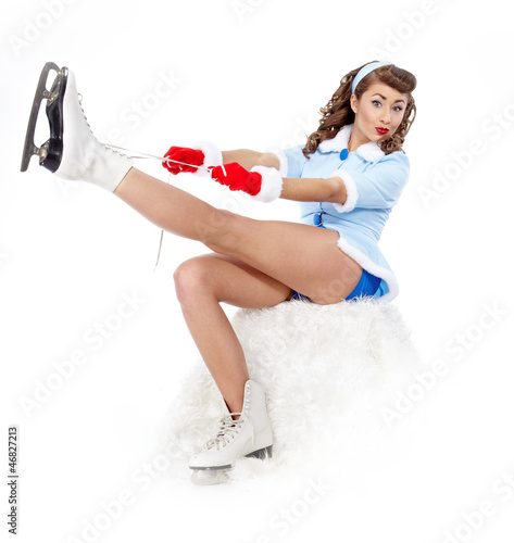 Photo: Sexy Ice Skating Woman Sexy Ice Skating Woman