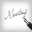Meeting Text Füllfederhalter