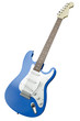 Electric guitar, 3D render