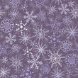 Seamless snow flakes pattern two layers