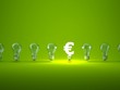 Illustration: Luminous euro sign with light bulbs Luminous euro sign with light bulbs