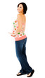 Smiling woman posing